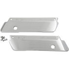 0200-2007-ch Performance Machine Chrome Fluted Saddlebag Latch Covers For 2014-2015 Harley