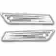 03-536 Arlen Ness Saddlebag Latch Covers Deep Cut Chrome