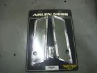 03-555 Arlen Ness Chrome Slot Track Saddlebag Latch Covers Harley Touring