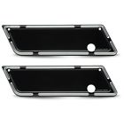 03-556 Arlen Ness Black Slot Track Saddlebag Ltch Cover 93-13 Harley Flt