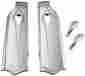 04-50-1b Joker Machine Saddlebag Latch Covers Finned Blk Harley Flhtc 1993-2005 2007-2008