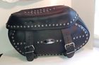 04160437 Harley Davidson Black Leather Left Side Saddle Bag For Heritage