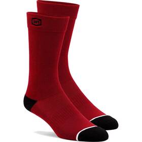 20050-00006 100% Solid Socks - Red Small/medium