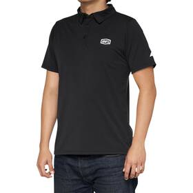 35019-057-11 100% Corporate Polo Shirt - Black/gray Medium