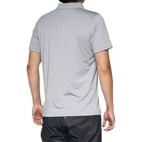 35019-252-14 100% Corporate Polo Shirt - Heather Gray/white 2xl