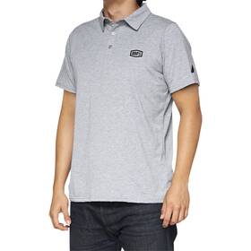 35019-439-12 100% Corporate Polo Shirt - Heather Gray/black Large