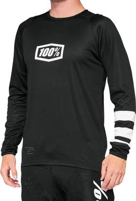 41104-001-12 100% R-core Jersey Long-sleeve Black Size Large