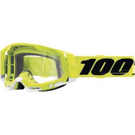 50121-101-04 100% Racecraft 2 Goggles - Fluo Yellow Clear