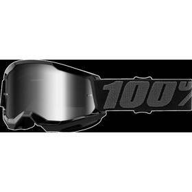 50521-252-01 100% Youth Strata 2 Goggles - Black Silver Mirror