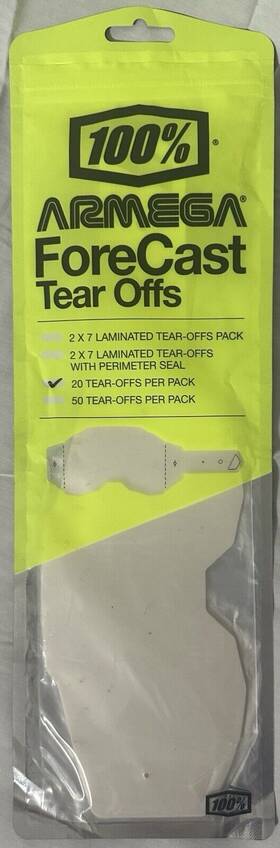 51020-101-20 100% Armega Forecast Tear-offs 20 Pack