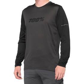 100% 841269190855 Ridecamp Long-sleeve Jersey - Mens Black/charcoal Xl