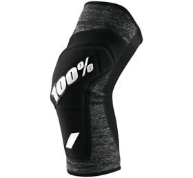 70001-00007 100% Ridecamp Knee Guards Grey Black Protection