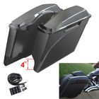 110016 Tgbros Extended Saddlebags Unpainted Stretched Saddle Bags For Harley Touring
