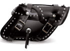 128bosc Part Leatherworks Angle Split Lid Studded Saddlebags