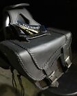 12x9x6x17.5 Bcs-912 Mossi Zip Off 2 Piece Saddlebag Black Bcs-913 408213 New