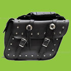 Kda13 14 Pocket Saddlebags Concho - Pvc Studded Motorcycle Kawasaki "
