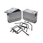 1467340039 Tusk Aluminum Panniers With Pannier Racks Medium Black Fits Suzuki