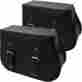 Ed-sbr-106 18inx8inx12.5in Edge Leather Cao Rigid Saddlebags Plain Black