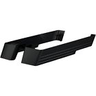202-bb Cyclesmiths Saddlebag Coat Extensions Billet Powder Cutout Black