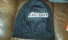 2509 Icon Stash Bag Motorcycle Helmet Black