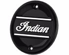 2881185-266 Indian Motorcycle Scout Black Script Primary Engine Badge By