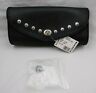 30-8262a Auburn Leather New Motorcycle Windshield Bag With Studs Black