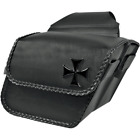 3501-0121 Willie Max Luggage Iron Cross Saddlebags Saddlebag Std