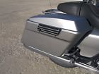 3501-0323 Covingtons Saddlebag Latch Covers Finned For Harley Flt Black
