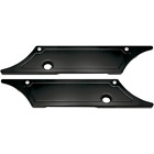 3501-0704 Black Smooth Saddlebag Latch Covers