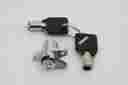 3501-0867 Drag Specialties Saddlebag Chrome Lock Set W Keys For 1993-2013 Harley Touring