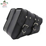 4350348834 Motorcycle Leather Side Swing Arm Bag For Harley 689829331771