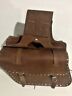 44lr Mattran Leather New Genuine Brown Cowhide Motorcycle Saddle Bags Made