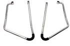 49-0889 Vt Leather Saddlebag Chrome