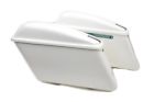 49-2050 Mfg Replica Saddlebag Set Without Brackets With Plain White