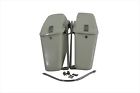 49-2668 Vtwin White Replica Saddlebags For Harley Shovelhead Other Bikes Mount
