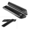 520006193648 Unbranded Black Saddle Bag Hinge Latch Covers For