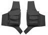 5289 Kuryakyn Black Saddlebag Guard Rail Support Bag Pouch Pocket Harley