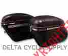 02882 58-84 Panhead Shovelhead Duo-glide Electra Glide Delta Cycle Supply Harley-davidson Black Bubble Bags Saddlebags Harley Big Twin Electra-glide