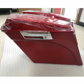 5inch Red Stretched Extended Hard Saddlebags For Harley Davidson Touring 1993-2013