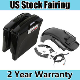 Mk-0401027 5inch Stretched Extended Saddlebags Rear Fender For Harley Touring Cvo 2009-2013