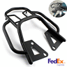 6527451634768 Unbranded Black Motorcycle Armrest Shelf Rear Seat Luggage