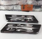 6776 Bat Harley Saddlebag Latches Covers Billet Black Contrast Tistini