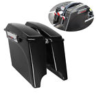 723044211934 Unbrand Complete Hard Saddlebags Stretched Extended Lid Latch