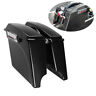 723044268815 Unbranded Complete Hard Saddlebags Stretched Extended Lid Latch