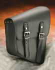 74-55 Ultima Single Side Saddlebag Thick Right Black Cowhide For Softail Or Rigid
