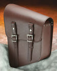74-58 Ultima Single Side Saddlebag Thick Left Mahogany Brown For Softail Rigid