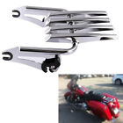 756926386253 Unbrand Chrome Detachable Stealth Luggage Rack Fit Harley