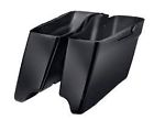 90201078bym Touring Models Harley-davidson Genuine Harley Cvo Extended Stretched Saddlebag Lowers Black Denim 2014-2016