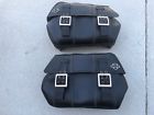90201306 Harley Davidson Sportster Distressed Black Leather Saddlebags 90201306 Harley Davidson Sportster Distressed Black Leather Saddlebags