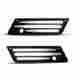 03-554 93-95 Arlen Ness Deep Cut Saddlebag Latch Covers Blk Harley Fltcu Ultra Classic